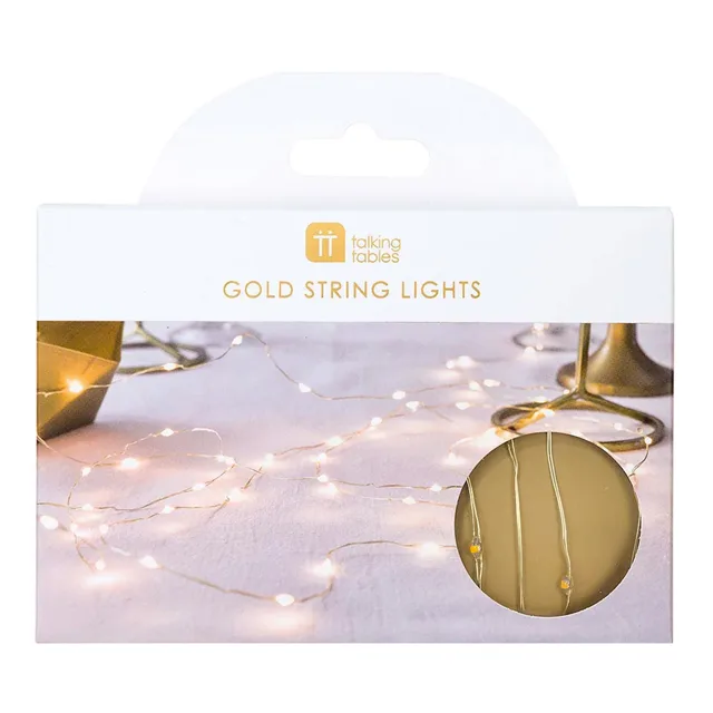 LED Ljusslinga Guld