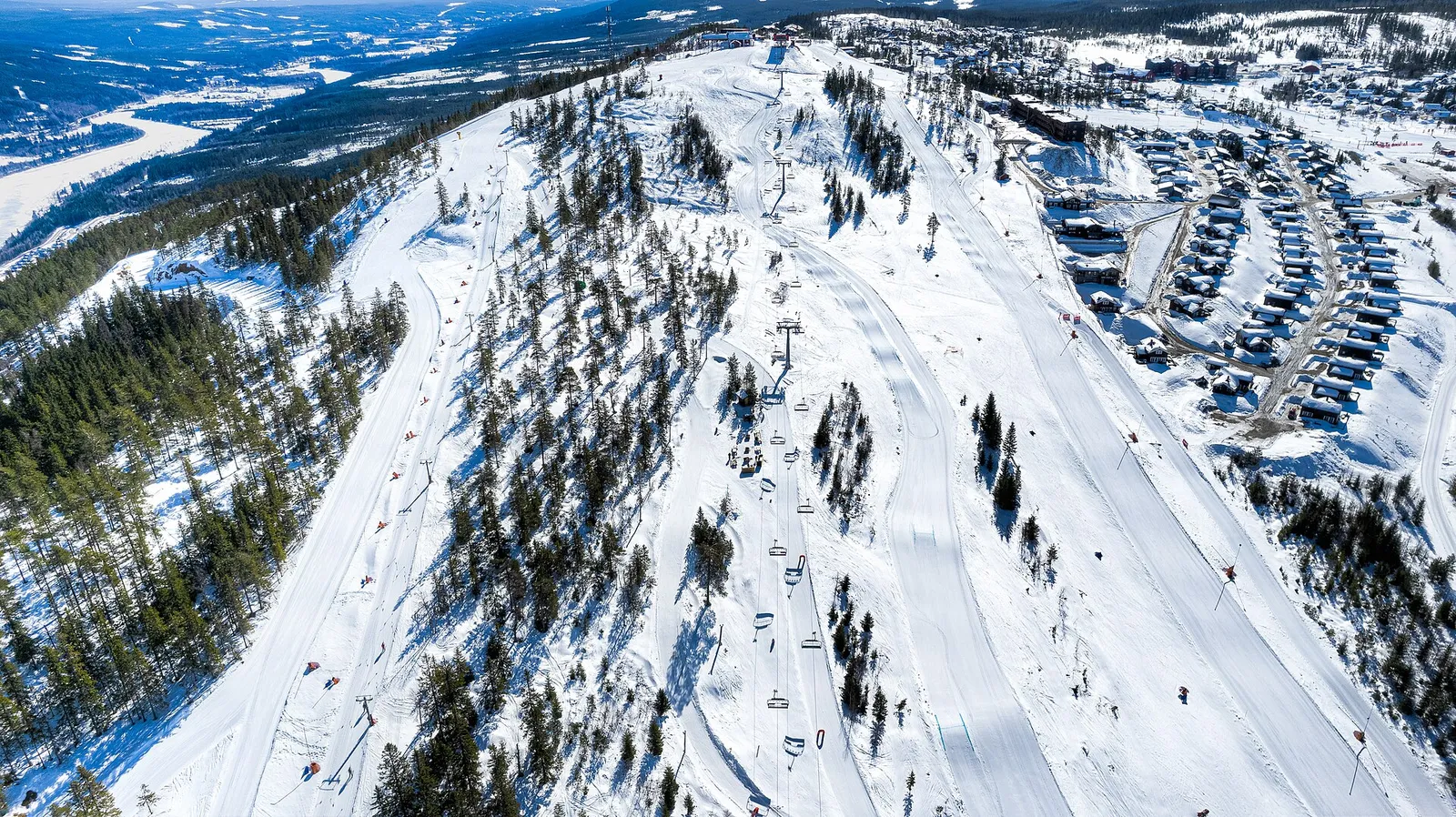 Branäs nordsluttning sedd från luften