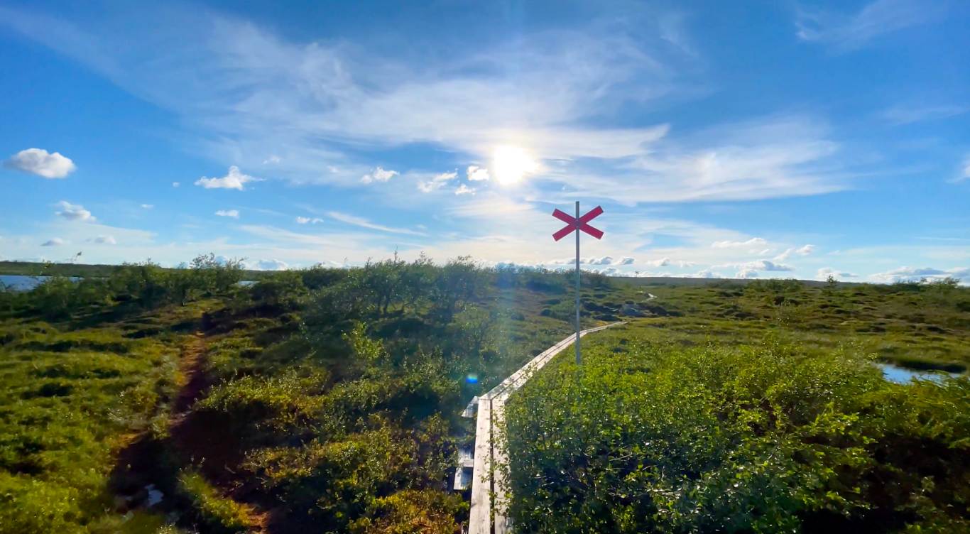 Vandringsled på Fulufjället