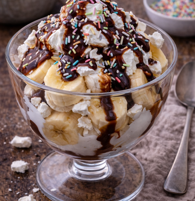 Kyckling i krämig sås med ris och garnering av färsk persilja.