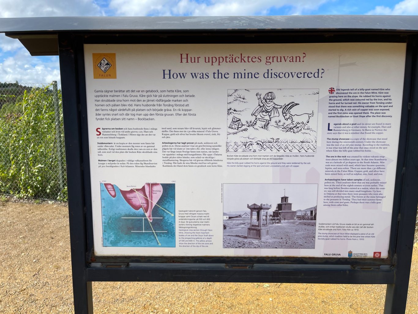 Hur upptäcktes gruvan?