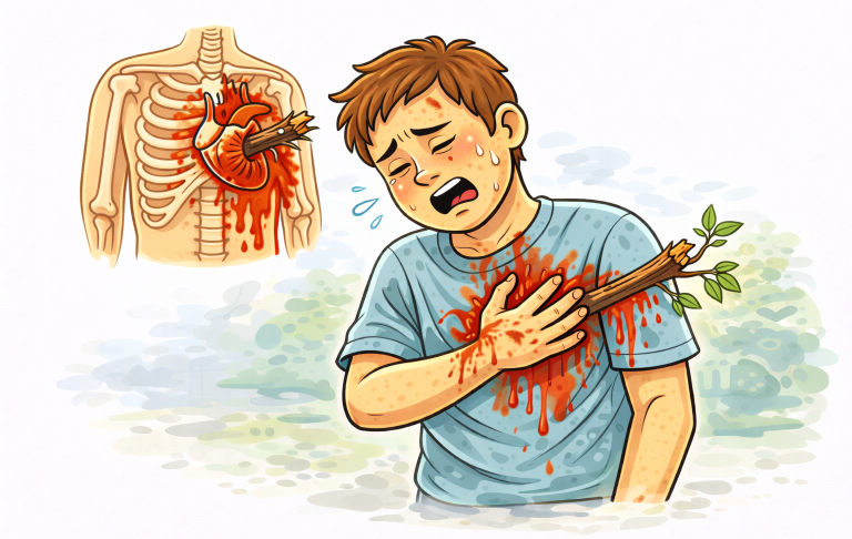 En revolver med ett knutet, metalliskt hölje.